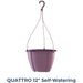 QUATTRO 12" Self-Watering Hanging planter purple - thatswhatshegrows