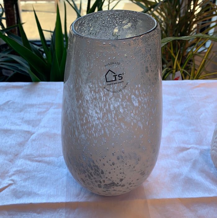 Clear ice sphere vase - thatswhatshegrows