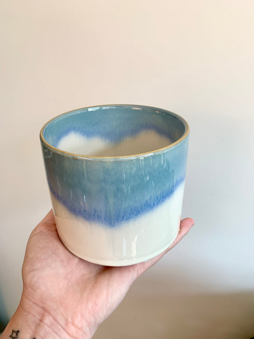 Blue reactive ceramic 4” - thatswhatshegrows